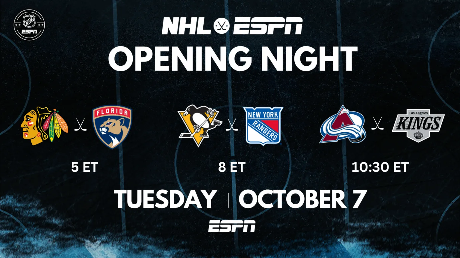 ESPN Tetapkan Jadwal Pembukaan NHL, Tersedia di Layanan Streaming ESPN Baru